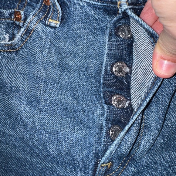 ⚡️Levi’s Ribcage Straight Ankle Jeans Size 25 Distressed Medium Wash - Picture 8 of 8